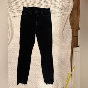 MOTHER THE STUNNER ZIP TWO STEP AWAY 26 Women's DARK BLUE Jeans